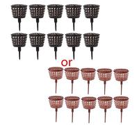 Kofun, contenitore per fertilizzante per bonsai con coperchio, confezione da 10 pezzi