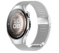 KoGiio 18mm Cinturino per Huawei Watch GT 6/5 / 4 41mm / Watch 5 42mm / GT 5 Pro 42mm/Garmin Venu 3S/Forerunner 265S/255S Music/255S/Vivoactive 4S 40mm, Acciaio Inossidabile Cinturino Argento
