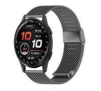 KoGiio 20 mm Cinturino per Garmin Approach S50/S44/Garmin Vivoactive 6/5 / Forerunner 165 / Forerunner 165 Music/vívomove Trend, Cinturino in Acciaio