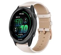 KoGiio 20 mm Pelle Cinturino Compatibile con Garmin Forerunner 570 42 mm/Vivoactive 6 42 mm/Approach S50 S44/Forerunner 165/165 Music, Cinturino di Ricambio a Sgancio Rapido per Uomo e Donna