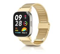 KoGiio Cinturino per Xiaomi Redmi Watch 3, Chiusura Rete Metallo Cintura Regolabile Watch Band Uomini Donne Acciaio Inossidabile Ricambio Cinturino per Xiaomi Redmi Watch 3