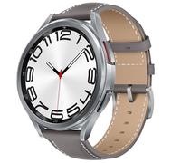 KoGiio Pelle Cinturino Compatibile con Samsung Galaxy Watch 7/6/5/4 40mm 44mm/Galaxy Watch FE/Watch 6 Classic 43mm 47mm/Watch 6 40mm 44mm /Watch 5 Pro 45mm, Cinturino di Ricambio Smartwatch -Grigio