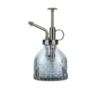 KoGiio Spruzzatore Nebulizzatore in Vetro per Piante, 200ml con Pompa Superiore Bottiglia Spray, Interni Vintage Classico Atomizzatore, per Fiori/Piante/Giardino/Alcol/Orchidee Bonsai-Grigio