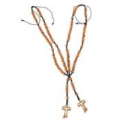 KOGMMYSEVP 2 collane in legno fatte a mano con perline di preghiera, stile distintivo intrecciato a mano, per uomini e donne, per occasioni religiose e decorazione auto