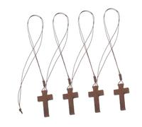KOGMMYSEVP 4 ciondoli regolabili retrò a forma di crocifisso pasquale per uomini e donne, accessorio versatile per gioielli religiosi per stili formali casual