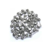 KOGMMYSEVP 8mm Vintage Rosario Collana Croce Collana Pregare Cristo Chiesa Forniture All'ingrosso, 56.5cm