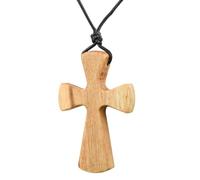 KOGMMYSEVP Collana con ciondolo in legno naturale, Right Angle