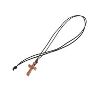 KOGMMYSEVP Collana con ciondolo in legno per uomini e donne Catena religiosa minimalista per abbigliamento casual e formale Materiale in legno naturale Design unico per uno stile versatile