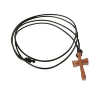 KOGMMYSEVP Collana in legno per coppie, ciondolo in legno naturale per chiesa, casa, accessorio versatile per uomini e donne, simbolo di amore e impegno
