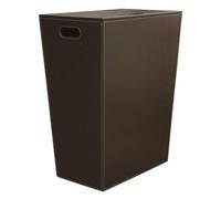 KOH-I-NOOR Cesto Portabiancheria Contenitore Bucato sporco in Ecopelle con Sacca interna in Tessuto e Coperchio cm. 43x26x48 h colore Marrone - 2462 Ecopelle