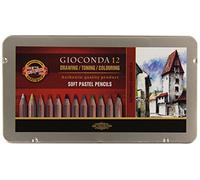 Koh-I-Noor 8827012005PL, Ast. 12 pastelli SOFT PASTELS Gioconda in scatola di metallo