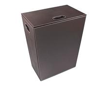 Koh-I-Noor PERLE cestino per biancheria, 2463DB, ECOPELLE marrone scuro [Accessori Bagno > Cestini per Biancheria]