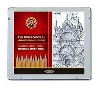 Koh-I-Noor - Confezione di 24 matite da 8B a 10H