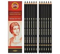 Koh-i-noor Gioconda Negro Aquarelle - 12 Water Soluble Graphite Pencils 6B. 8800 by Koh-I-Noor