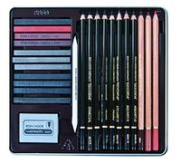 Koh-I-Noor Gioconda - Set da 24 pezzi, confezionato in scatola di latta e cardato (8899.OT)