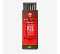 KOH-I-NOOR Negro - Gesso da disegno morbido, 5,6 mm, per pennino stilo da 120 mm, colore: nero, 6 Pezzi