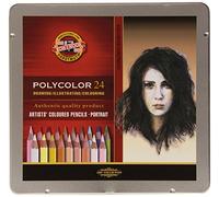 Koh-I-Noor - Polycolor, Set di matite colorate da disegno, 24 pz. , Modelli/Colori Assortiti, 1 Pezzo