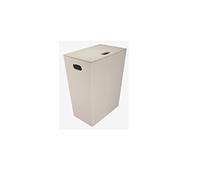 Koh-I-Noor PERLE cestino per biancheria, 2463TO, ECOPELLE grigio tortora [Accessori Bagno > Cestini per Biancheria]