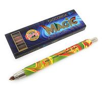 KOH-I-NOOR, portamine in metallo con temperino, per mine da 5,6 mm, con mina magica multicolore 1 Magicstift mit 6 Multicolorminen multicolore