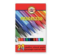 KOH-I-NOOR Progresso Woodless Coloured Pencils Set di matite colorate 24 pezzi