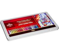 Koh-I-Noor - Set 72 matite colorate per disegno Polycolor della migliore qualità, in confezione regalo in metallo, multicolore