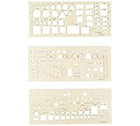 Koh-I-Noor - Set di normografi per impianti elettrici, 3 pezzi