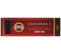 KOH-I-NOOR - Set matite carboncino, morbide, 6 pezzi, nero