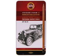 KOH-I-NOOR - Set matite durezza 8B 7B 6B 5B 4B 3B 2B B HB F H e 2H