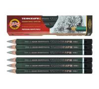 Koh-I-NOOR Trio Graph-6 matite triangolari spesse in grafite 18314B di Koh-I-Noor