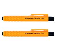 KOH-I-NOOR Versatil 5301 - matita a pressione in plastica, senza temperamatite, spessore della mina: 5.6 mm, set di 2-2 x arancione
