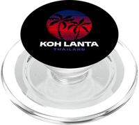 Koh Lanta Thailandia Retro Tramonto Spiaggia Design Thai Souvenir PopSockets PopGrip per MagSafe