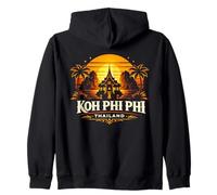 Koh Phi Phi Thailandia Sunset Island Travel Design Felpa con Cappuccio