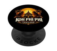 Koh Phi Phi Thailandia Sunset Island Travel Design PopSockets PopGrip Adesivo