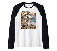 Koh Samui Distopia AFTERFUTURE Terra Desolata Thailandia Maglia con Maniche Raglan