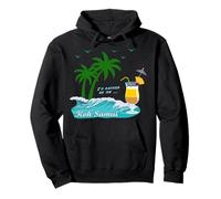 Koh Samui Palme ondeggiano nel Vento Souvenir Thailandia Felpa con Cappuccio
