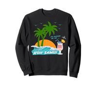 Koh Samui Palme ondeggiano nel Vento Thailandia Souvenir Felpa