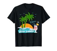 Koh Samui Palme ondeggiano nel Vento Thailandia Souvenir Maglietta