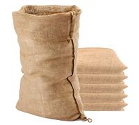 KOHAND Confezione da 6 sacchi di iuta naturale, 50 x 80 cm, sacco di iuta da 25 kg, sacco di iuta grande, sacco di iuta in iuta per patate, verdure, chicchi di caffè, protezione e decorazione, marrone