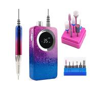 KOHARA Macchina per levigare le unghie, manico senza spazzole, trapano per unghie portatile senza fili, manicure ricaricabile 35.000 giri/min, lima per unghie elettrica senza fili Pro per fai da te