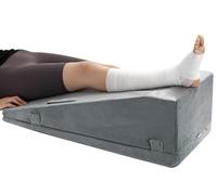 Kohentact Cuscino per Elevazione Gambe, Cuscino a Cuneo Regolabile in Schiuma Premium, Allevia il Dolore Articolare Post-Operatorio, Curva Ergonomica per Favorire la Circolazione Sanguigna