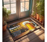 Kohlentzyrbalds Lager - Tappeto per porta d'ingresso per esterni, motivo dorato, una perfetta miscela di stile tradizionale per decorare la stanza in stile retrò (50 x 80 cm)