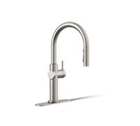 KOHLER Rubinetto da cucina estraibile senza contatto, 3 spruzzi, in acciaio inossidabile, con attivazione touchless e luce LED che indica il pronto utilizzo