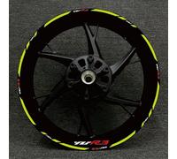 KOHLLS 17 Pollici per YZF R3 Mozzo Ruota Moto Adesivi per Cerchioni Impermeabili Altamente Riflettenti Decorazione Decalcomania Anteriore E Posteriore Adesivo per Cerchioni(J)