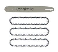 Kohnkdllc 3 catene per motosega da 45,7 cm 325 050 72 dl e 1 barra guida per Husqvarna 350 351 353 346xp 455 550XP