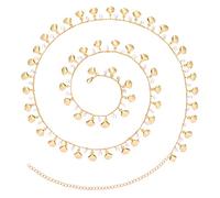 KOHOTA Catene per la vita da donna da 27,5/33,5/40 pollici placcato oro 14 carati catene per la vita Plus Size Bikini Vita Gioielli Catena Boho Estate Accessori da spiaggia, 33.5inches, Ottone