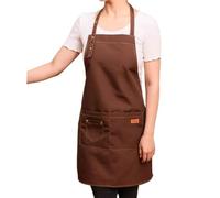 KOHUS Grembiule da Cuoco Grembiule da casa in tela stampata Barista manicure Tè al latte Ristorante Casa for uomini e donne Abiti da lavoro da cucina Grembiuli da Cucina(A)
