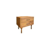 KOHUS Mesas De Noche Para Dormitorio Comodino Comodino Tutto In Legno Massello Con Doppio Cassetto Comodino/comodino Con Cassetti