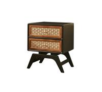 KOHUS Mesas De Noche Para Dormitorio Comodino in legno di rattan, semplice armadio portaoggetti for camera da letto, comodino portaoggetti for la casa Comodino/comodino Con Cassetti