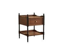 KOHUS Mesas De Noche Para Dormitorio Comodino in legno massello for camera da letto, stile retrò, con portaoggetti Comodino/comodino Con Cassetti