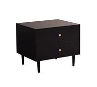 KOHUS Mesas De Noche Para Dormitorio Comodino Moderno Nero For La Casa, Semplice Mobiletto Portaoggetti In Legno Massello For La Camera Da Letto Nordica Comodino/comodino Con Cassetti
